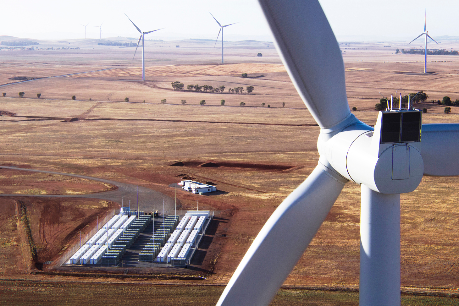 Turbines in plains